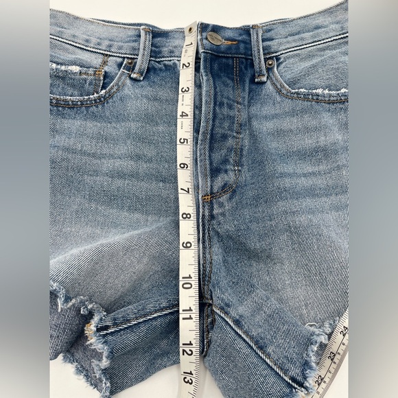 DRIFTWOOD Women’s Size 26 Goldie Denim Jean Cut Off Shorts Raw Hem - Picture 10 of 11